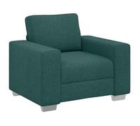 Sillón Verde Oscuro 100 Cm Tela Vidaxl