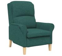 Sillón Verde Oscuro Tela Vidaxl