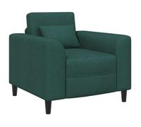 vidaXL Sillón Verde oscuro Tela