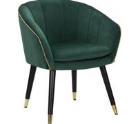SILLÓN VERDE PARÍS/ORO