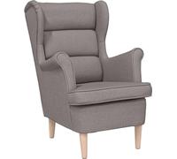 Sillón vidaXL, color beige, 74x84x100 cm, tapizado en tela