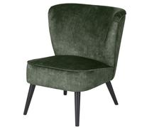Sillón vintage de terciopelo reciclado verde