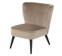 Sillón vintage y terciopelo beige