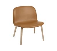 Muuto Butaca Lounge Visu asiento tapizado Refine leather cognac-Oak