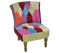 Sillones De Estilo Francés 2 Unidades Tela Retales Patchwork Vidaxl