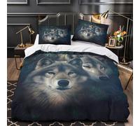 silueta de bruja Funda de Edredón Cremallera Oculta 3 Piezas Suave Estampado 3D incluye Fundas de Almohada Lavables Escena nocturna de fantasía Funda Edredon for familia Super king（260x220cm）