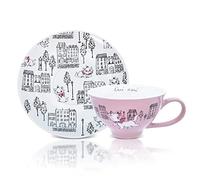 Silver Buffalo Disney The Aristocats Marie - Juego de taza de té y platillo de cerámica