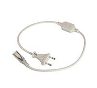Silver Electronics Cable de alimentación con enchufe para tira LED 50 metros Blanco