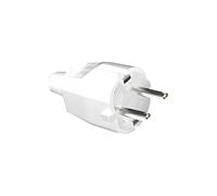 Silver Electronics Clavija Eléctrica Schuko Macho 16A/250Vac GOMA Color Blanco - Marca