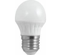 Silver Electrónics - Lampara ceramica LED esferica E27 4,5W L.Fria