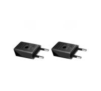 Silver Electronics Pack x2 Clavija Macho (10 A, 250 V) Color Negro