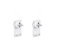 SILVER ELECTRONICS Pack x2 Clavija schuko Macho Plana Slim 16A 4.8mm plástico Blanco Granel