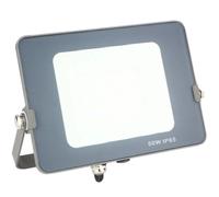 SILVER - Foco proyector LED 172050 de 50 W para iluminación exterior, IP65, 4000 lm, 5700 K, ángulo 120°, LED OSRAM, CRI >80, ideal para fachadas, áreas industriales y jardín Gray Medium