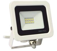SILVER - Foco proyector LED IP65 10 W E27 modelo 173010 / MGS0000004669 para iluminación exterior e interior, 800 lm, 5700 K, haz 120°, SMD2835, SANAN, CRI > 80, aluminio ADC12/A383, resistente a hume