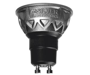 Silver ht- led pro+ dicroica 5w gu10 2700k 470lm 38º gris