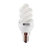 Silver - Lampara ahorro mini full espiral 9W E-27 L.Fri
