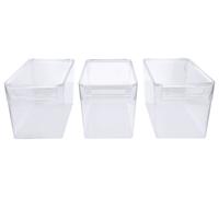 SILVERCREST® Organizador de frigorífico con tapa, juego de 3, 5 L.