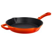 SILVERCREST® Sartén parrilla de hierro fundido, 25 cm (Redondo, naranja)