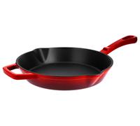 SILVERCREST® Sartén parrilla de hierro fundido, 25 cm (Redondo, rojo)