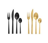 SILVERCREST® Set de cubiertos de acero inoxidable (Negro)