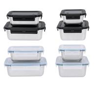 SILVERCREST® Set de recipientes herméticos de acero inoxidable