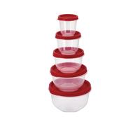 SILVERCREST® Set de recipientes portalimentos (Redondo, rojo)