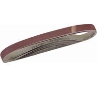 Silverline Accesorios de lijado Bandas de lijado, 13 x 457 mm, paquete de 5. 80er-Körnung