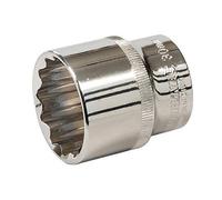 Silverline Tools 736697 Vaso Bihexagonal Métrico de 1/2', 30 mm