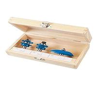 Silverline Tools 793749 - Juego de fresas TCT 1/2' para puertas, 3 pzas (1/2')