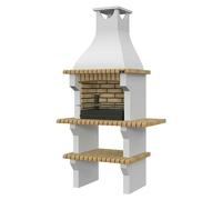 Silves Barbacoa de obra (An x Pr x Al: 124 x 58 x 229 cm, Superficie parrilla: 60 x 38 cm, Hormigón)