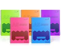 Silvine 160 páginas A5 cuadernos con encuadernación de alambre con tapas duraderas y limpias, paquete de 10 unidades
