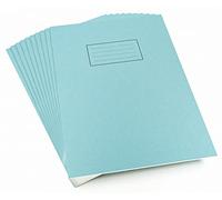 Silvine Ref EX114 - Cuaderno de ejercicios (10 unidades, A4, 80 páginas, 75 g/m²), color azul