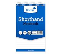 Silvine Ref Reporter de espiral taquigrafía cuaderno con 160 páginas (Pack de 10)