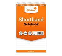 Silvine Shorthand Book - Bloc de notas con anillas (6 unidades)
