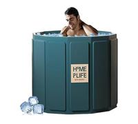 Simcat Bañera portátil para adultos, bañera de hielo portátil para entrenamiento de terapia de agua fría, bañera plegable para recuperación (70 x 65 cm, bañera)