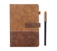 SIMDAO Cuaderno de cuero A5 con bolígrafo, diario de 240 páginas con cierre magnético, diario de tapa dura con soporte para bolígrafo, bloc de notas forrado para negocios, escuela, viajes, oficina
