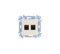 Simon 10 C52.01/41 Toma doble 2xRJ45 Cat.5e