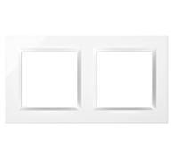 Simon Marco interruptor de pared 2 elementos compatible Simon 10 pulsador, conmutador y Schuko blanco