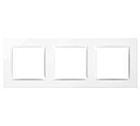 Simon Marco interruptor de pared 3 elementos compatible con Simon 10 apto para interiores Blanco