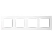 Simon Marco interruptor de pared 4 elementos – Compatible Simon 10, apto para interiores, blanco
