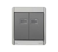 Simon 4400026-035 placa de pared y cubierta de interruptor Gris