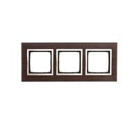 Simon 54 Nature Triple Frame Wood Gold Wengué DRN3/85 kontakt-simon 5902787559977