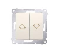 Simon 54 Pulsador persiana 16AX 250V crema DZP1A.01/41