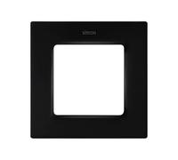 SIMON - Marco de Pared, 1 Elemento, Serie 82 Concept, Compatible con Series de Mecanismos Simon 75, 31, 82 y 88, Apto para Interiores, Fácil de Montar, Efecto Mate Antihuellas, Color Negro