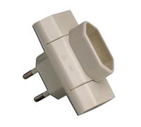 Simon adapt.blco 3 tomas normal base sin tt 10a 250v cl115801