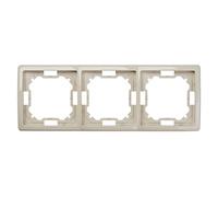 Simon Basic Standard 5902787568436 BMR3/12 - Marco universal de 3 vías, color beige