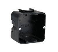 Simon brico MI571218 - Caja empotrar enlazable cuadrado/a 65x65x40 negro retráctil