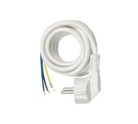 SIMON - Cable H05VV-F 3G1MM² para Bases Multifix, Apto para Ladrones y Regletas de Enchufe Múltiple, 16A, 250V, Potencia Máxima 3680W, Alargadera 2 Metros, Color Blanco
