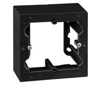 SIMON - Caja de Superficie, Base de Enchufe Empotrable, Serie Simon 10, Apta para Interiores (IP20), Fácil de Instalar, Un Elemento, Color Negro