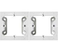 SIMON - Caja de Superficie, Base Enchufe Empotrable, Serie Simon 10, Apta para Interiores (IP20), Fácil de Instalar, Un Elemento, Color Blanco (Paquete de 2)